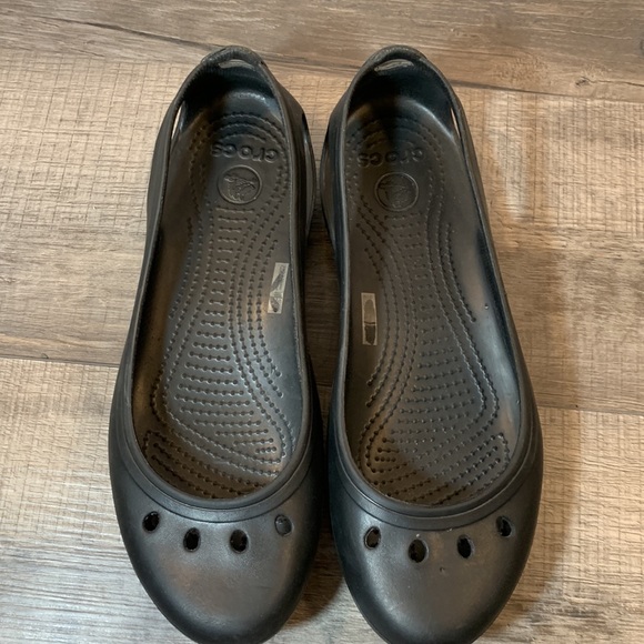 Crocs black flats size 10 - Picture 8 of 8